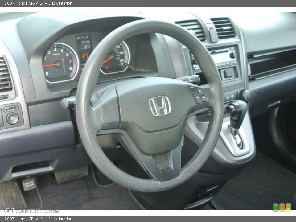 Black Interior Steering Wheel for the 2007 Honda CR-V LX #85740967