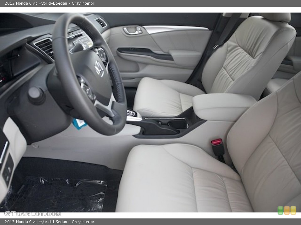 Gray Interior Photo for the 2013 Honda Civic Hybrid-L Sedan #85745281