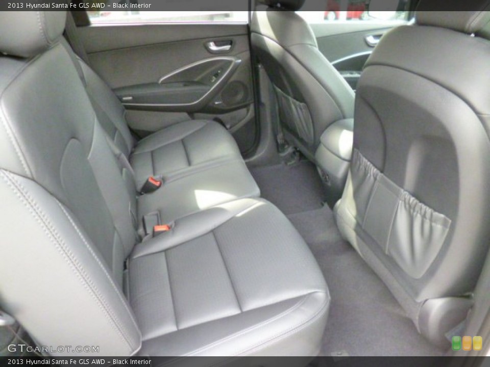 Black Interior Rear Seat for the 2013 Hyundai Santa Fe GLS AWD #85745658