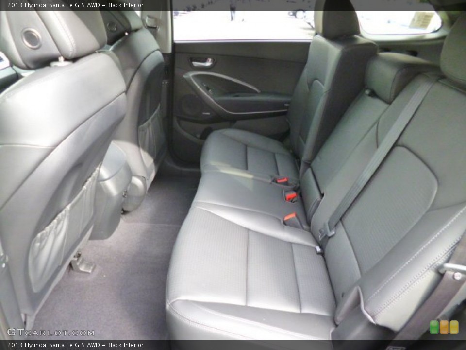 Black Interior Rear Seat for the 2013 Hyundai Santa Fe GLS AWD #85745715