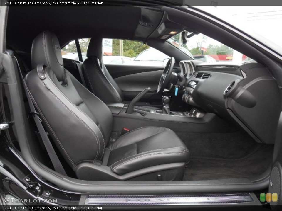 Black Interior Front Seat for the 2011 Chevrolet Camaro SS/RS Convertible #85749453