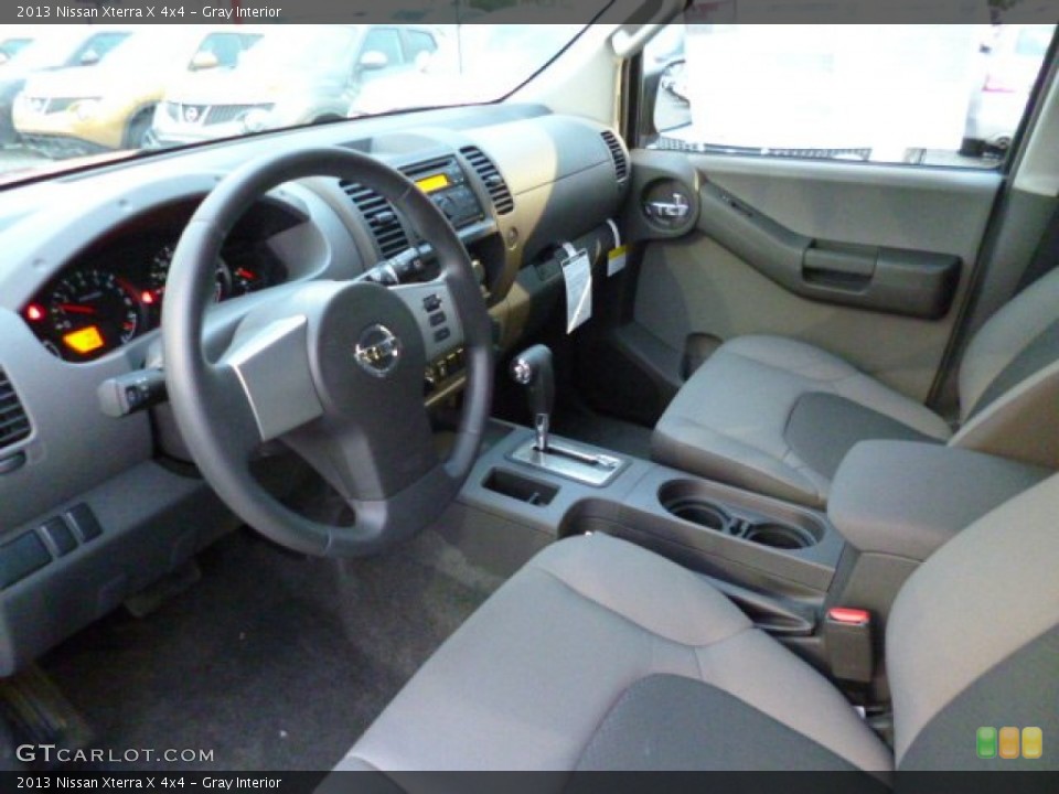 Gray Interior Prime Interior for the 2013 Nissan Xterra X 4x4 #85750155