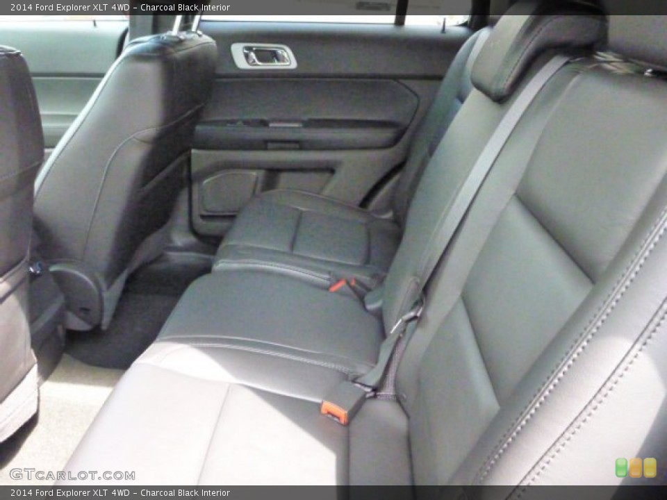 Charcoal Black Interior Rear Seat for the 2014 Ford Explorer XLT 4WD #85753877