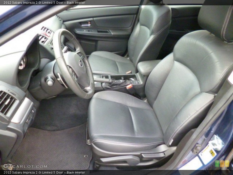 Black Interior Photo for the 2012 Subaru Impreza 2.0i Limited 5 Door #85756215
