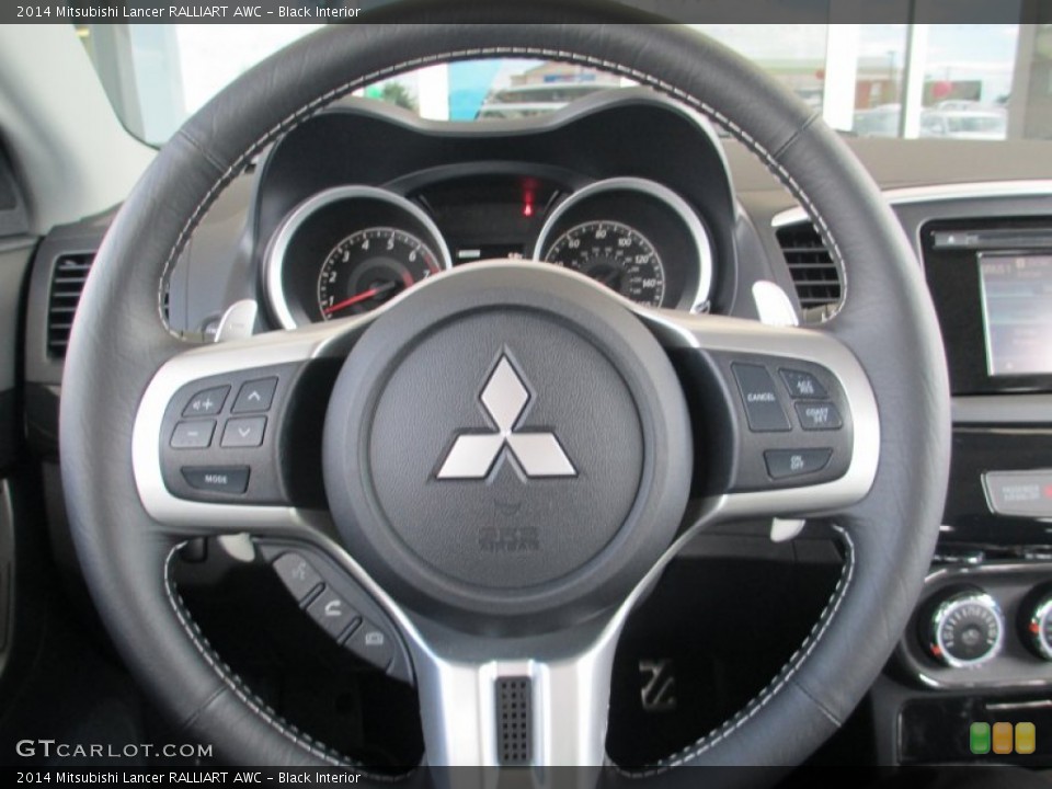 Black Interior Steering Wheel for the 2014 Mitsubishi Lancer RALLIART AWC #85756305