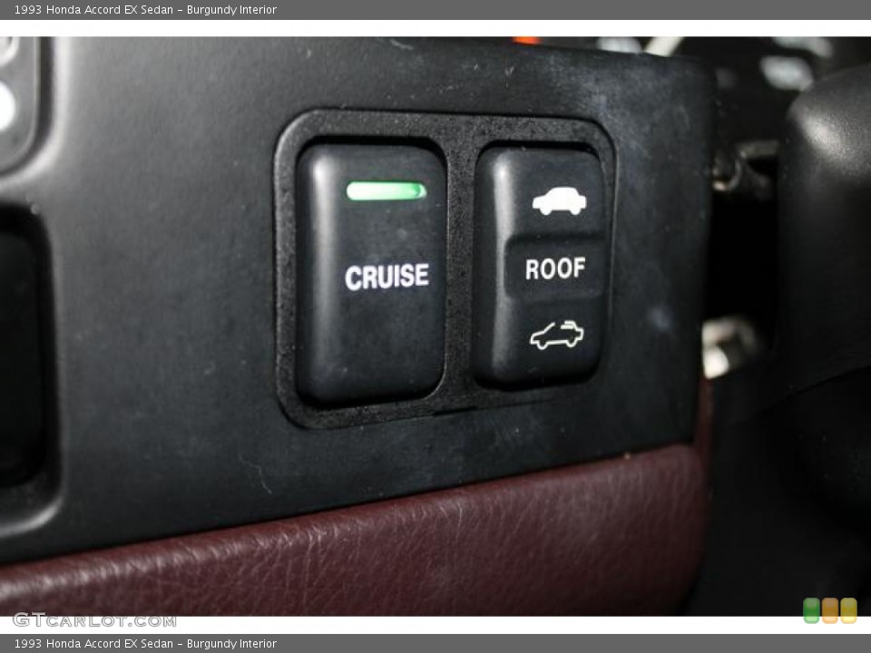 Burgundy Interior Controls for the 1993 Honda Accord EX Sedan #85760286
