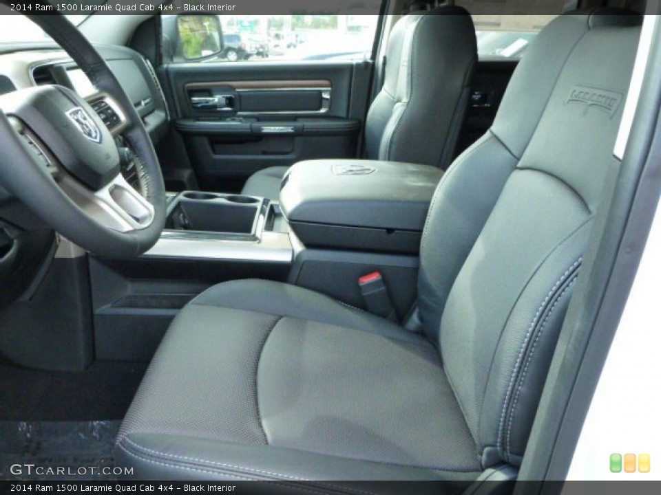 Black Interior Front Seat for the 2014 Ram 1500 Laramie Quad Cab 4x4 #85760584