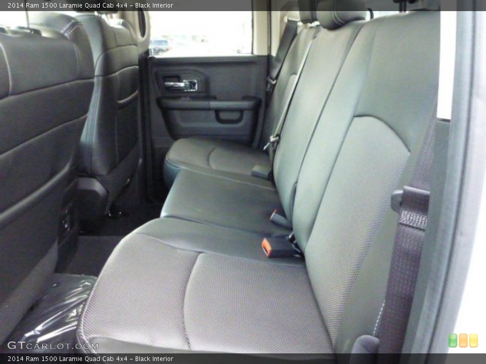 Black Interior Rear Seat for the 2014 Ram 1500 Laramie Quad Cab 4x4 #85760604