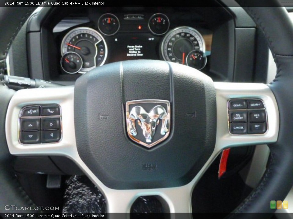 Black Interior Controls for the 2014 Ram 1500 Laramie Quad Cab 4x4 #85760760