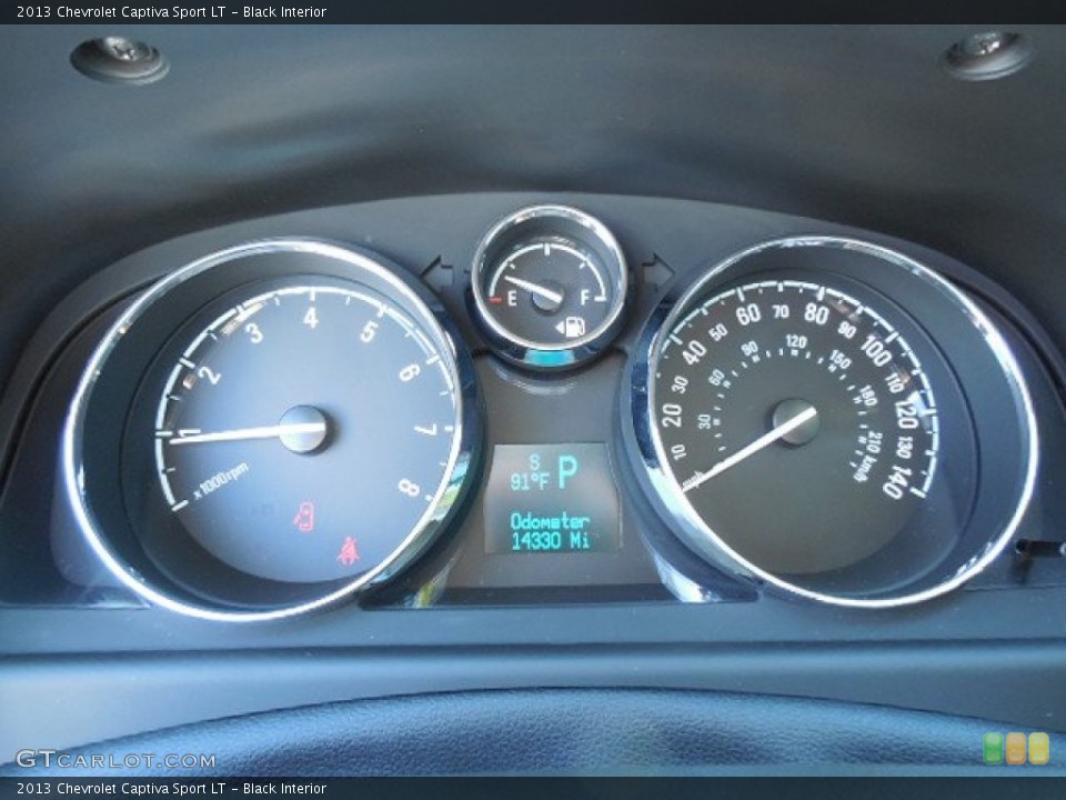 Black Interior Gauges for the 2013 Chevrolet Captiva Sport LT #85761543
