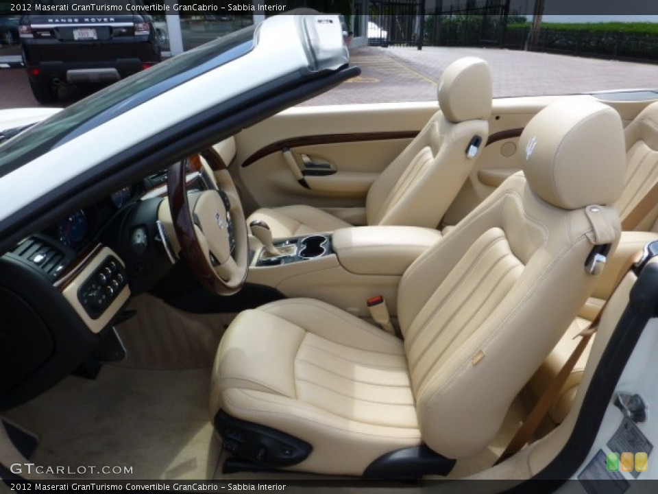 Sabbia Interior Front Seat for the 2012 Maserati GranTurismo Convertible GranCabrio #85765287