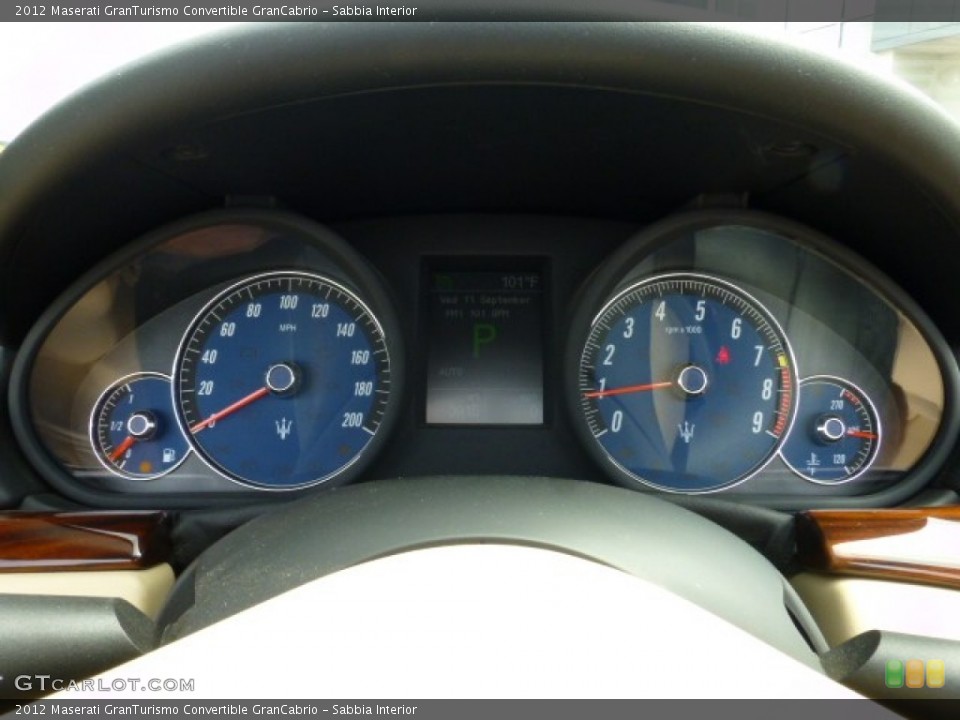 Sabbia Interior Gauges for the 2012 Maserati GranTurismo Convertible GranCabrio #85765320