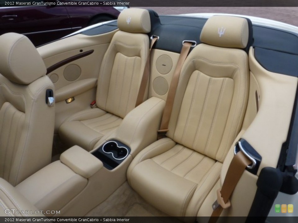 Sabbia Interior Rear Seat for the 2012 Maserati GranTurismo Convertible GranCabrio #85765341