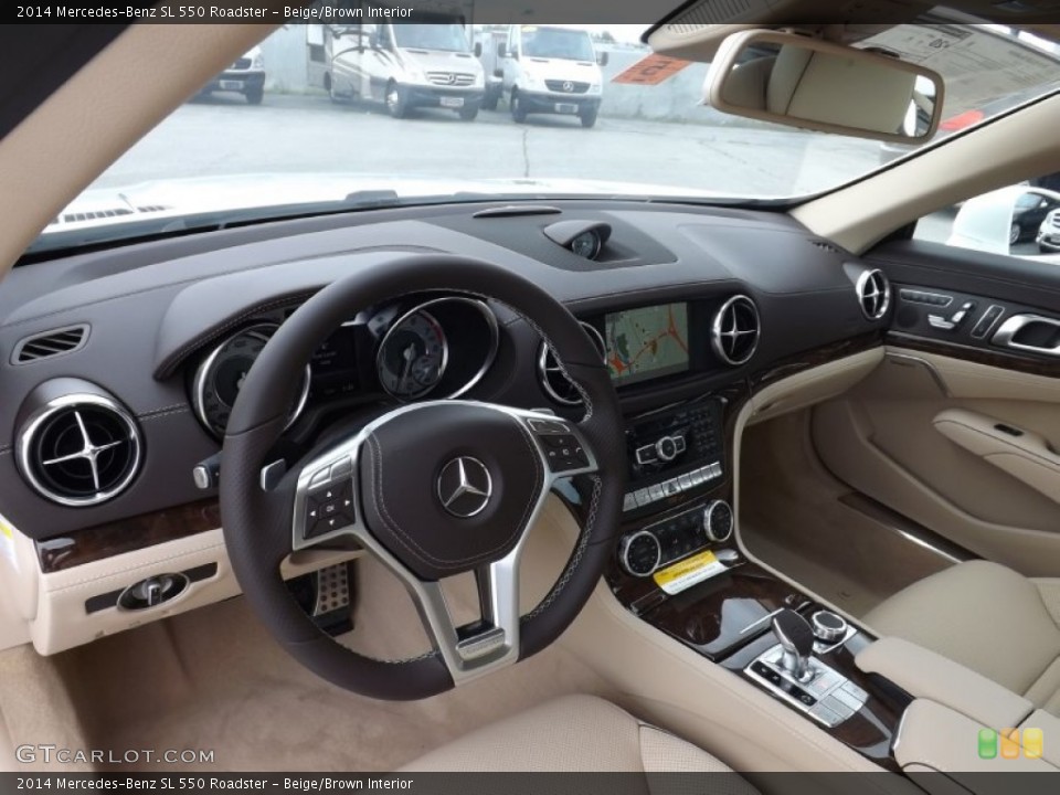 Beige/Brown Interior Photo for the 2014 Mercedes-Benz SL 550 Roadster #85766202