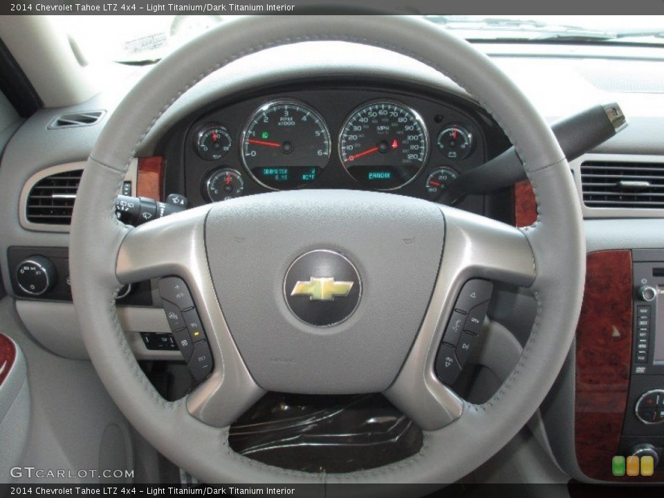 Light Titanium/Dark Titanium Interior Steering Wheel for the 2014 Chevrolet Tahoe LTZ 4x4 #85770811