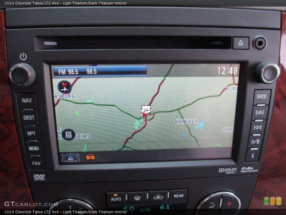 Light Titanium/Dark Titanium Interior Navigation for the 2014 Chevrolet Tahoe LTZ 4x4 #85770919