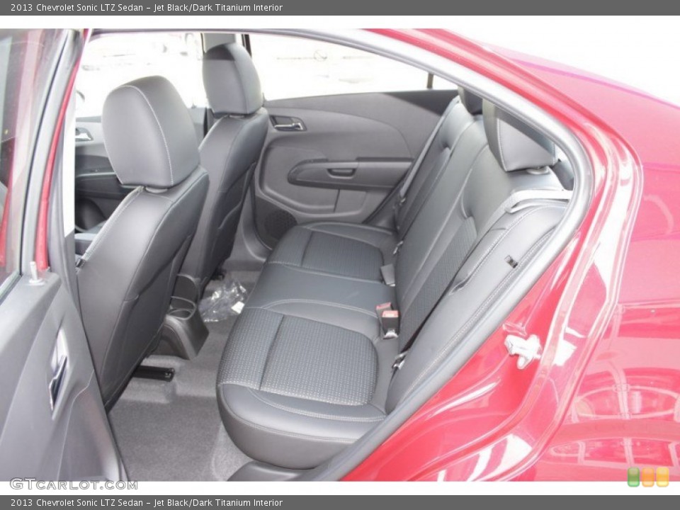 Jet Black/Dark Titanium Interior Rear Seat for the 2013 Chevrolet Sonic LTZ Sedan #85771529