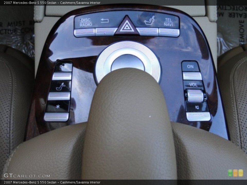 Cashmere/Savanna Interior Controls for the 2007 Mercedes-Benz S 550 Sedan #85772671