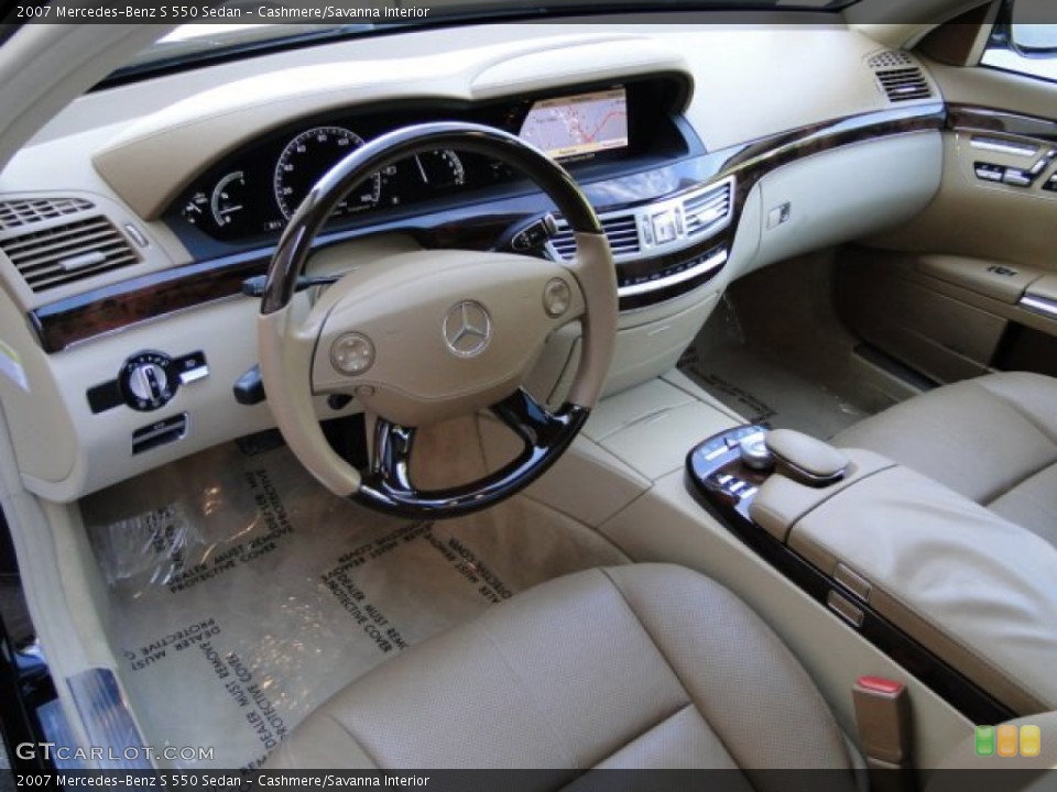 Cashmere/Savanna Interior Photo for the 2007 Mercedes-Benz S 550 Sedan #85772836