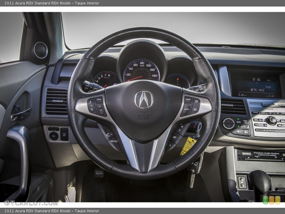 Taupe Interior Steering Wheel for the 2011 Acura RDX  #85775905