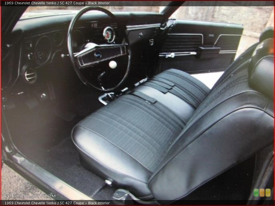Black 1969 Chevrolet Chevelle Interiors