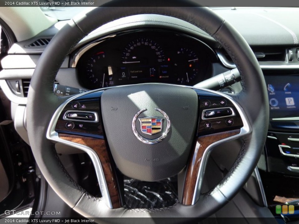 Jet Black Interior Steering Wheel for the 2014 Cadillac XTS Luxury FWD #85779226
