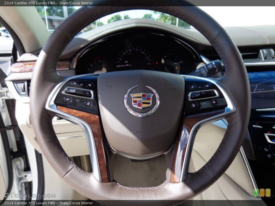 Shale/Cocoa Interior Steering Wheel for the 2014 Cadillac XTS Luxury FWD #85779697