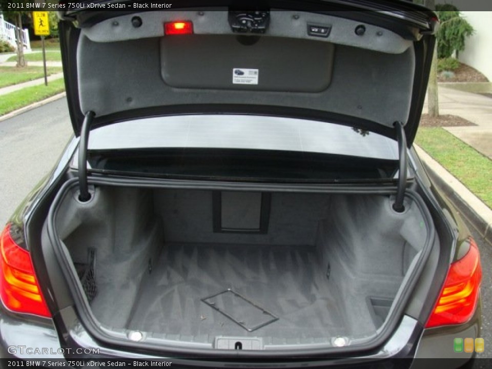 Black Interior Trunk for the 2011 BMW 7 Series 750Li xDrive Sedan #85781209