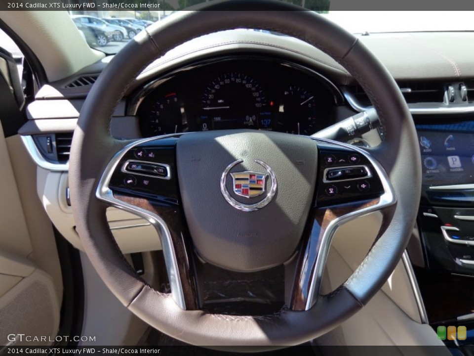Shale/Cocoa Interior Steering Wheel for the 2014 Cadillac XTS Luxury FWD #85781260