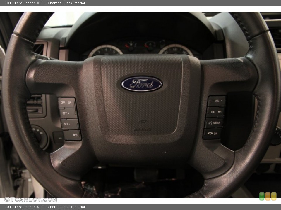 Charcoal Black Interior Steering Wheel for the 2011 Ford Escape XLT #85783270