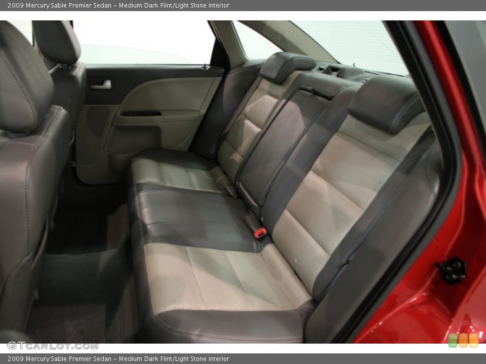 Medium Dark Flint/Light Stone Interior Rear Seat for the 2009 Mercury Sable Premier Sedan #85784224