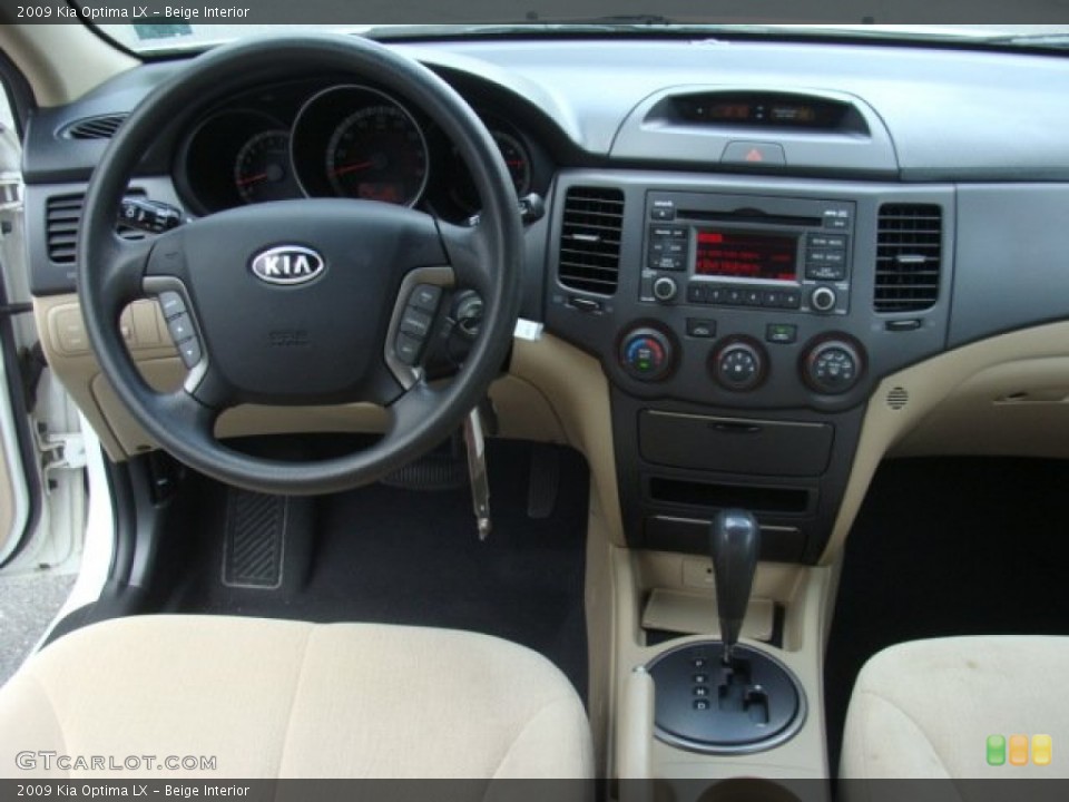 Beige Interior Dashboard for the 2009 Kia Optima LX #85786882