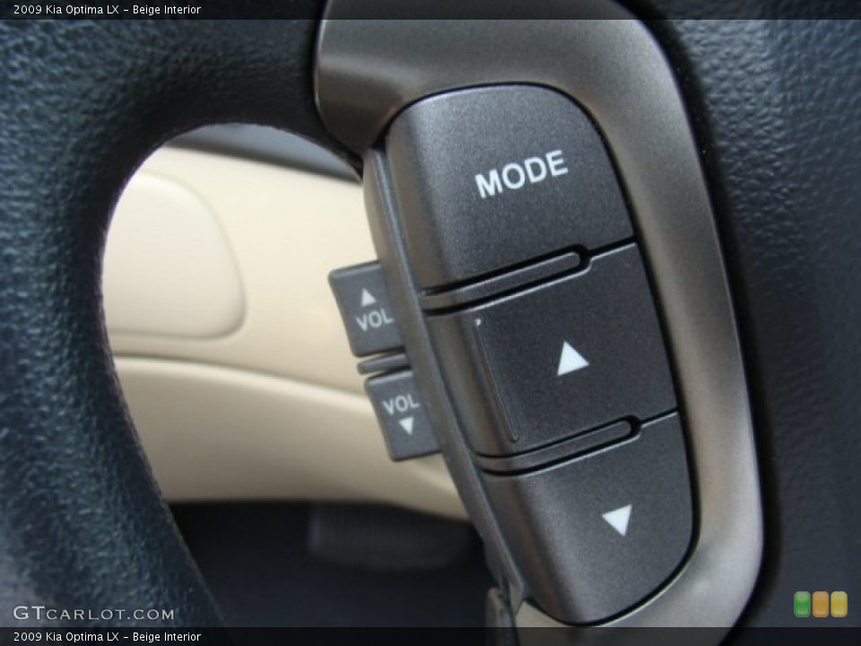Beige Interior Controls for the 2009 Kia Optima LX #85786957