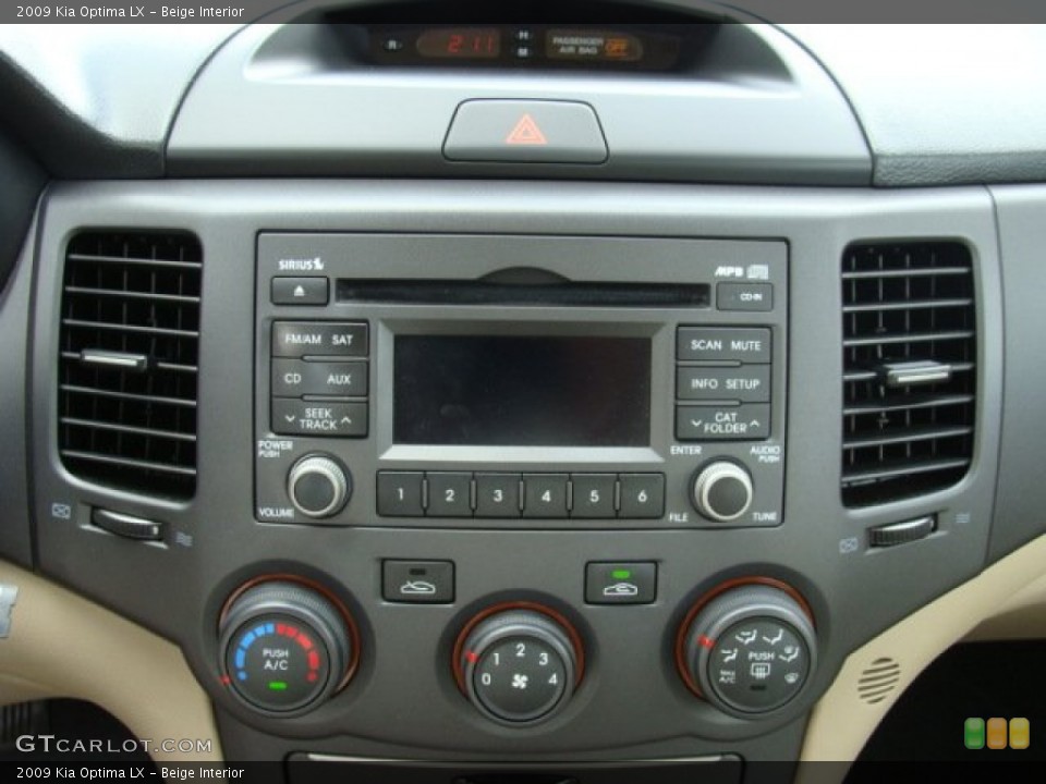 Beige Interior Audio System for the 2009 Kia Optima LX #85787014