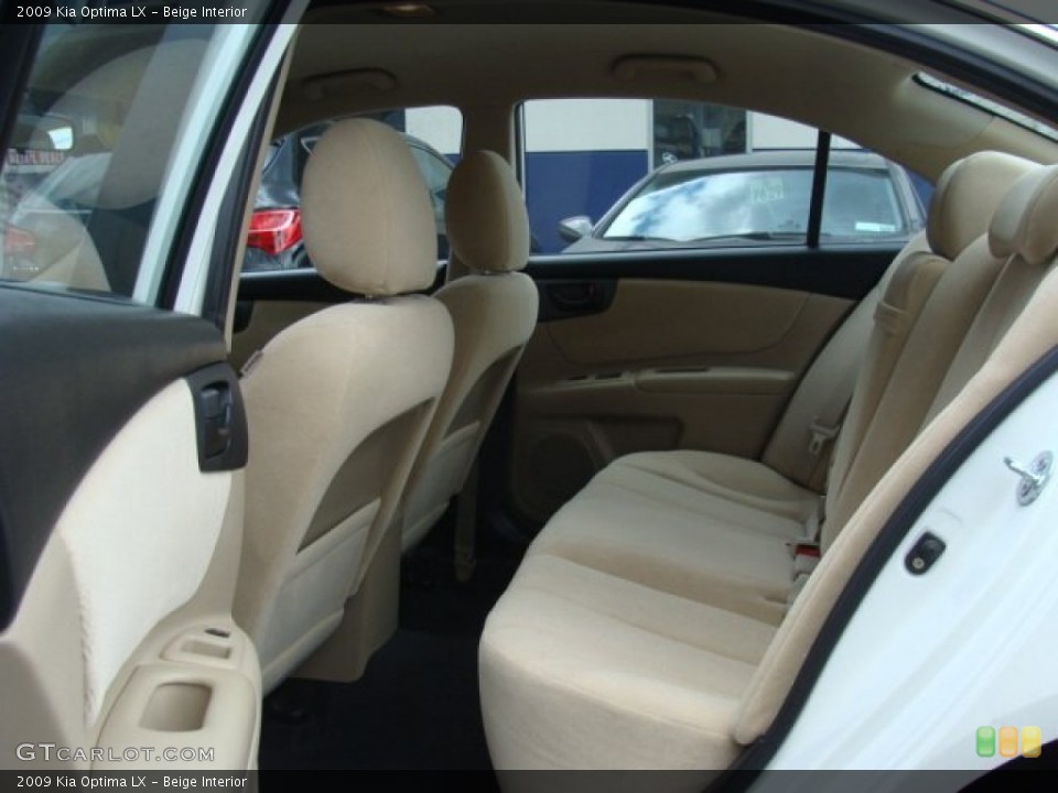 Beige Interior Rear Seat for the 2009 Kia Optima LX #85787092