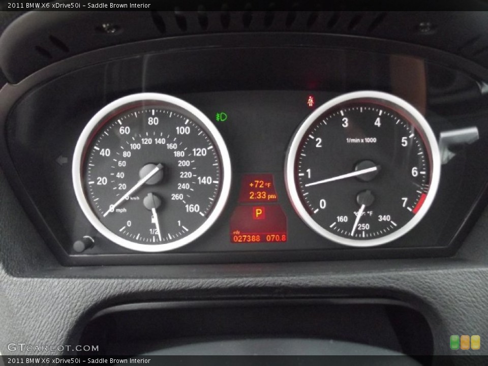 Saddle Brown Interior Gauges for the 2011 BMW X6 xDrive50i #85789252