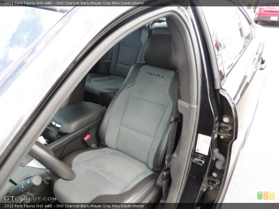 SHO Charcoal Black/Mayan Gray Miko Suede Interior Front Seat for the 2013 Ford Taurus SHO AWD #85792795