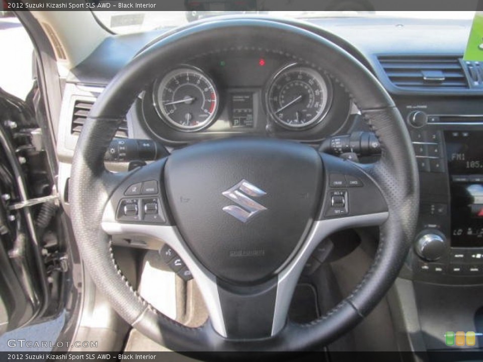 Black Interior Steering Wheel for the 2012 Suzuki Kizashi Sport SLS AWD #85795303