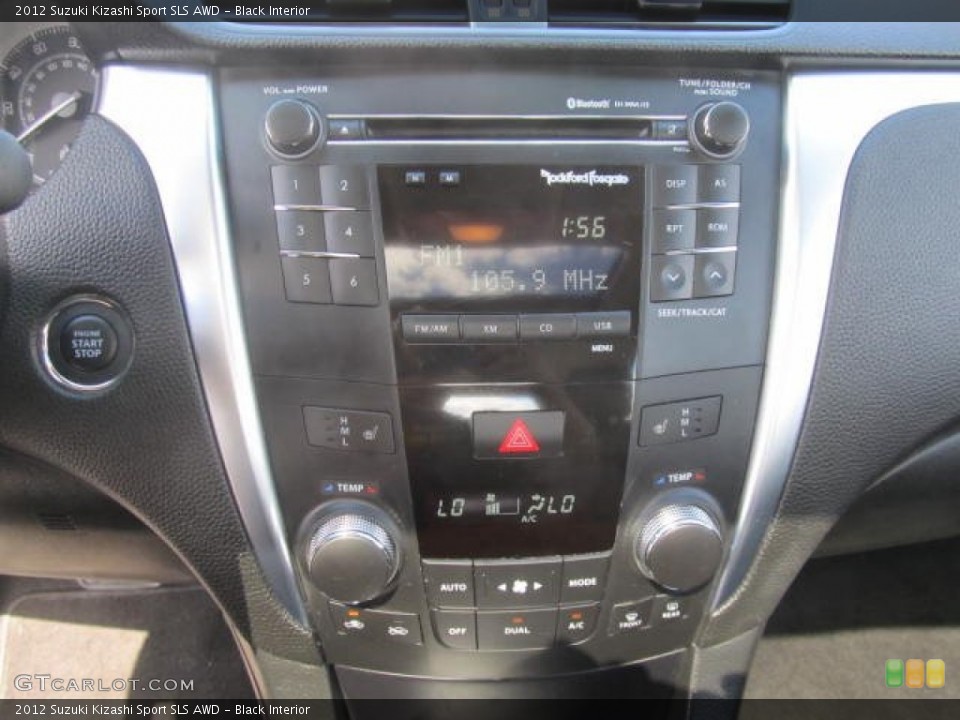 Black Interior Controls for the 2012 Suzuki Kizashi Sport SLS AWD #85795324