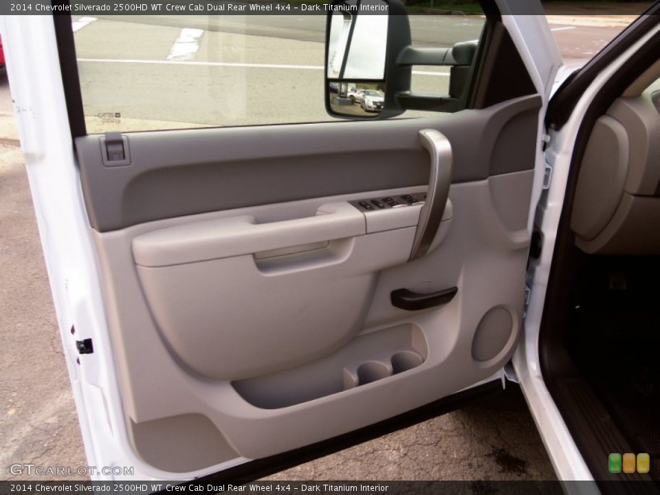 Dark Titanium Interior Door Panel for the 2014 Chevrolet Silverado 2500HD WT Crew Cab Dual Rear Wheel 4x4 #85796161