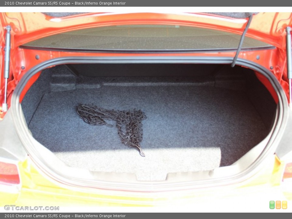 Black/Inferno Orange Interior Trunk for the 2010 Chevrolet Camaro SS/RS Coupe #85797256