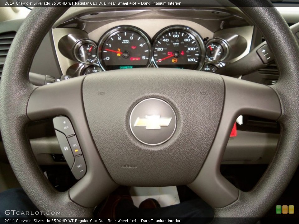 Dark Titanium Interior Steering Wheel for the 2014 Chevrolet Silverado 3500HD WT Regular Cab Dual Rear Wheel 4x4 #85798060