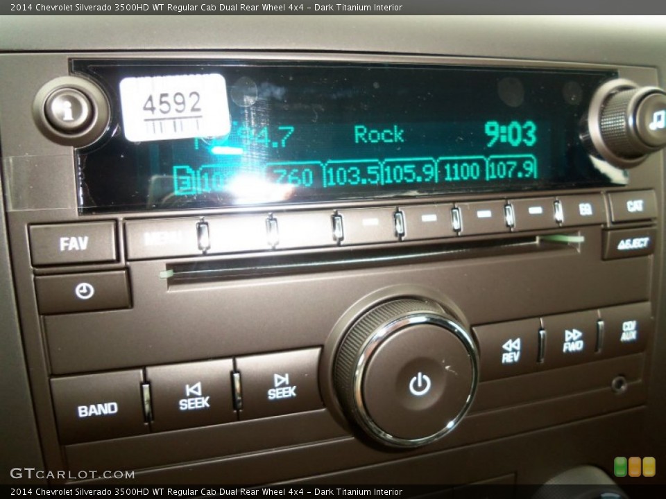 Dark Titanium Interior Audio System for the 2014 Chevrolet Silverado 3500HD WT Regular Cab Dual Rear Wheel 4x4 #85798261