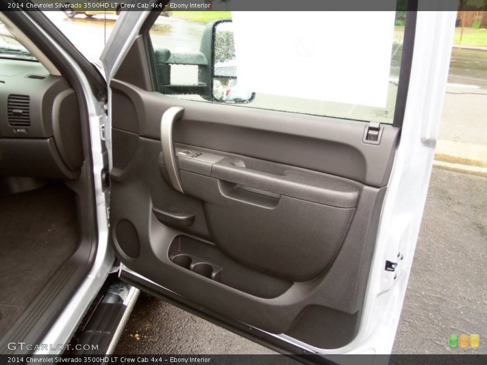 Ebony Interior Door Panel for the 2014 Chevrolet Silverado 3500HD LT Crew Cab 4x4 #85798795