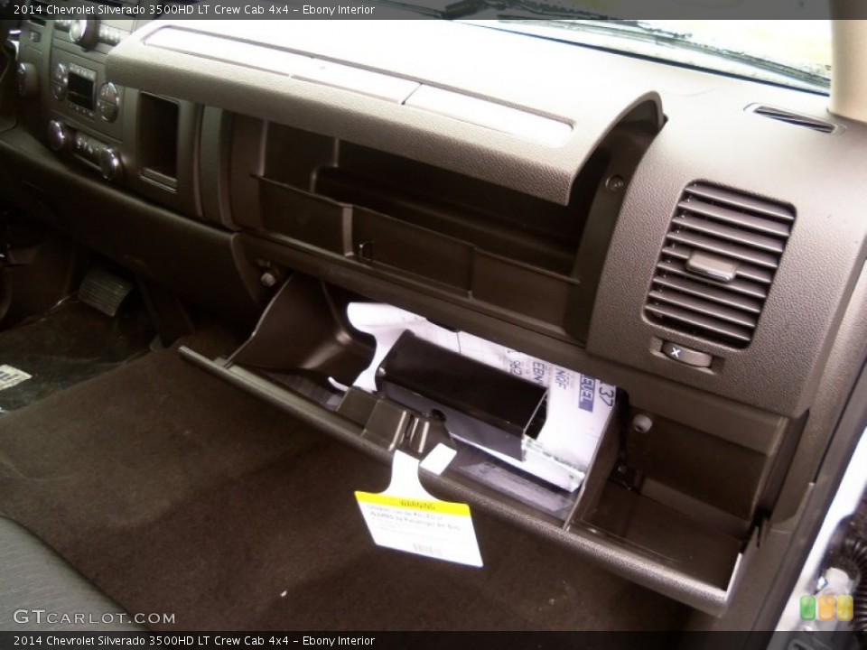 Ebony Interior Dashboard for the 2014 Chevrolet Silverado 3500HD LT Crew Cab 4x4 #85798846