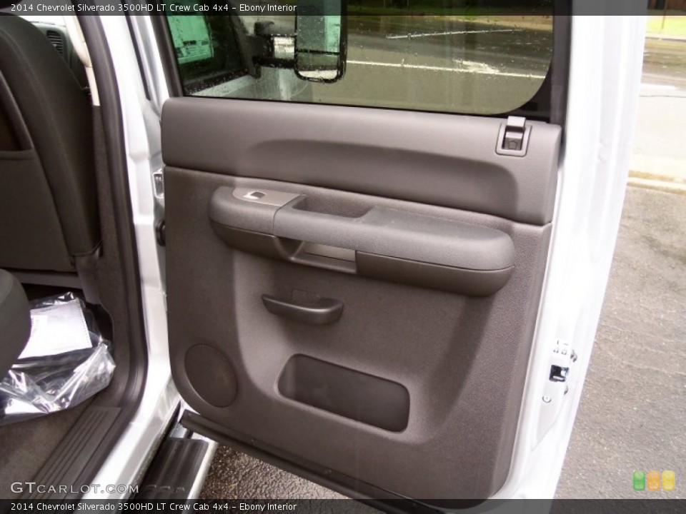 Ebony Interior Door Panel for the 2014 Chevrolet Silverado 3500HD LT Crew Cab 4x4 #85798867