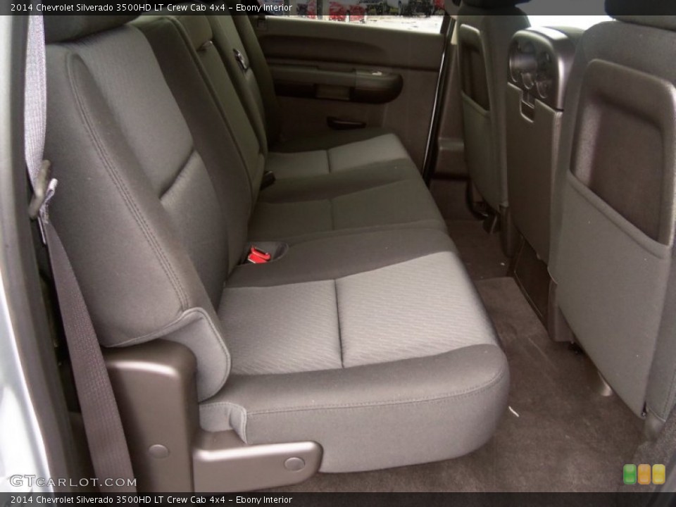 Ebony Interior Rear Seat for the 2014 Chevrolet Silverado 3500HD LT Crew Cab 4x4 #85798891