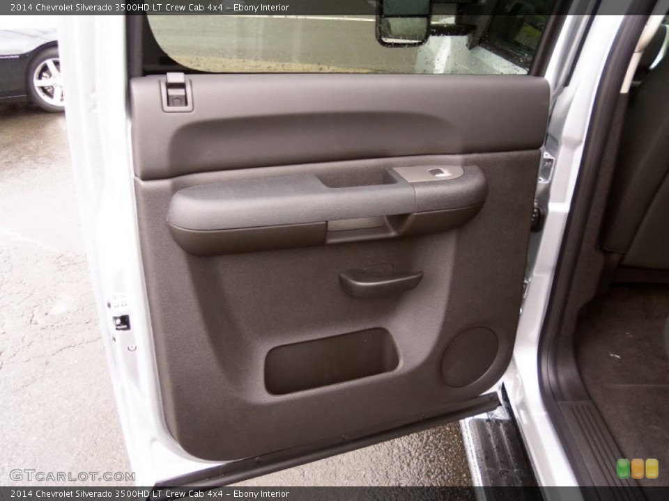 Ebony Interior Door Panel for the 2014 Chevrolet Silverado 3500HD LT Crew Cab 4x4 #85798915