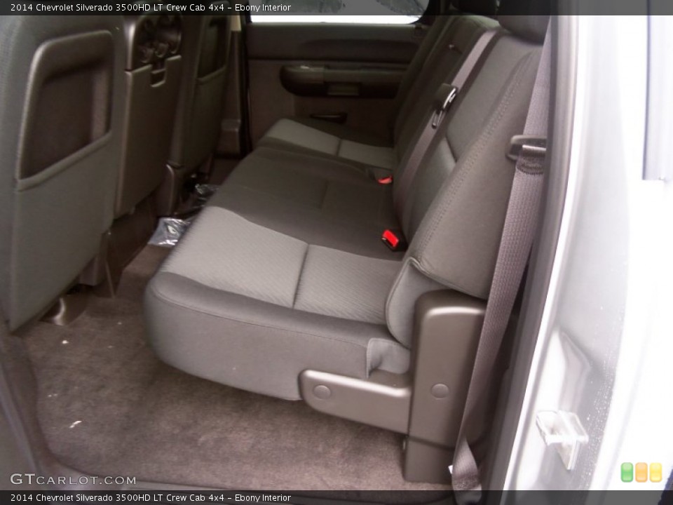 Ebony Interior Rear Seat for the 2014 Chevrolet Silverado 3500HD LT Crew Cab 4x4 #85798945