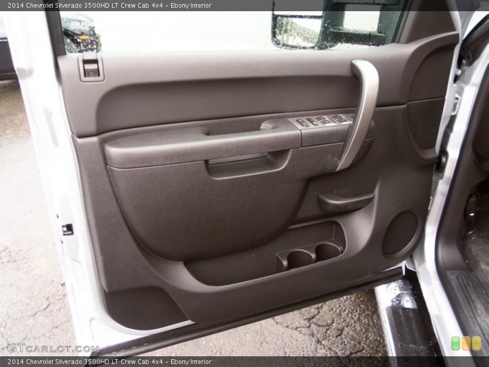 Ebony Interior Door Panel for the 2014 Chevrolet Silverado 3500HD LT Crew Cab 4x4 #85799017